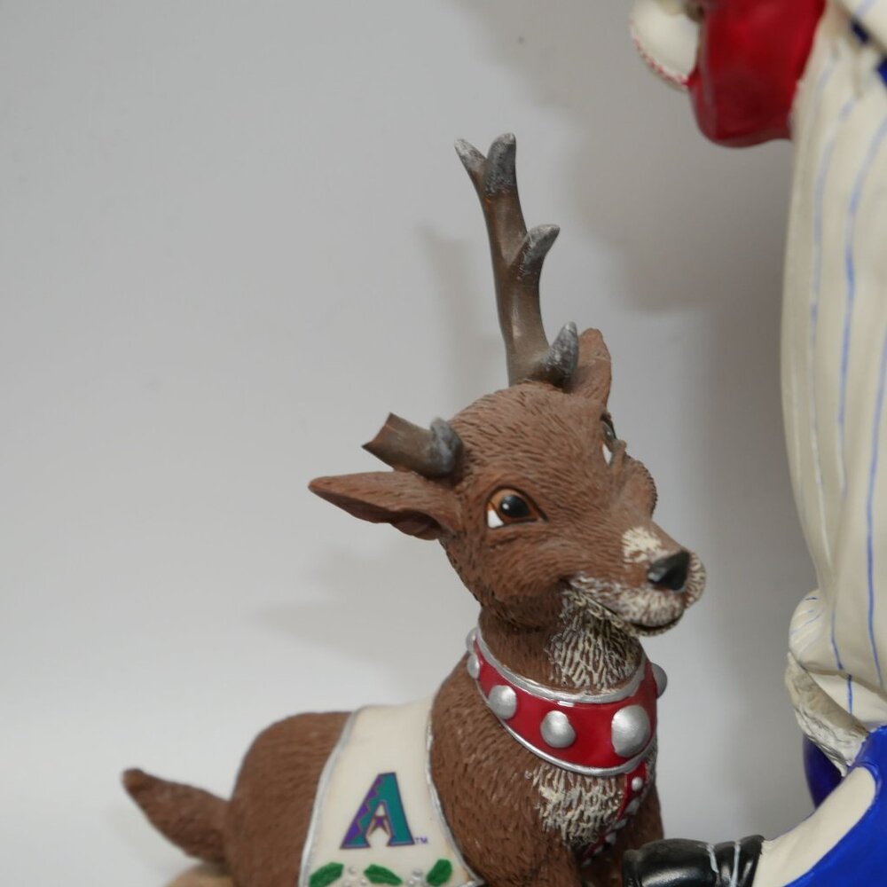 Danbury Mint MLB Arizona Diamondbacks Santa Figurine 2001 ~9" - Picture 3 of 6
